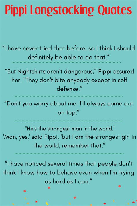 Book Quotes - Best Pippi Longstocking Quotes | Pippi longstocking, Book quotes, Book quotes classic