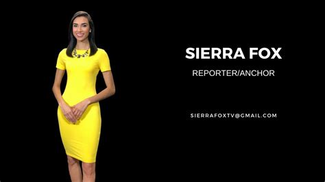 Sierra Fox - Reporter Reel (November 2021) - YouTube