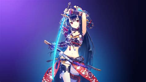 Anime Girl With Swords Wallpapers - Wallpaper Cave