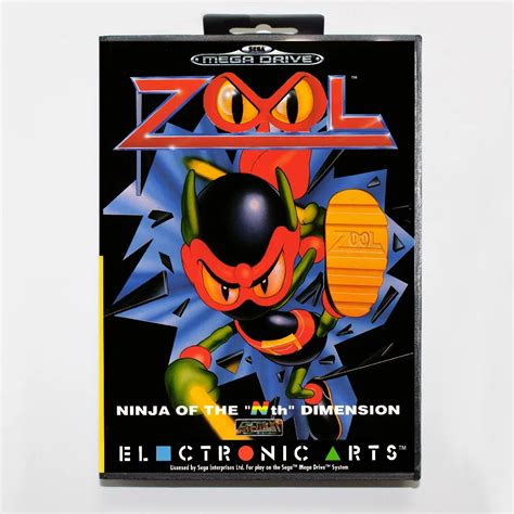 Zool 16 bit SEGA MD Game Card With Retail Box For Sega Mega Drive For ...