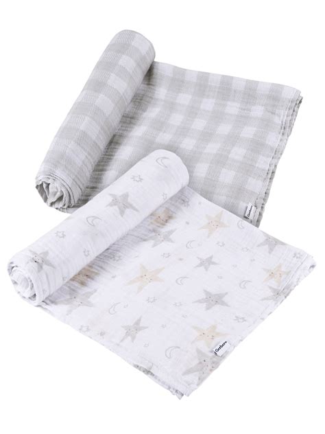 Gerber Baby Boy or Girl Unisex Muslins Swaddle Blanket, 2-Pack, Celestial - Walmart.com