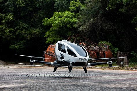 EHang passenger drone starts flight tests : : FLYER