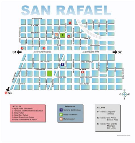 San Rafael Tourist Map - San Rafael Mendoza Argentina • mappery