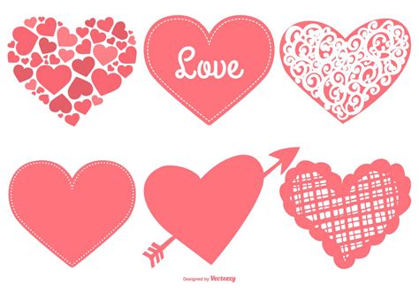 Cute Hearts Collection 137590 Vector Art at Vecteezy