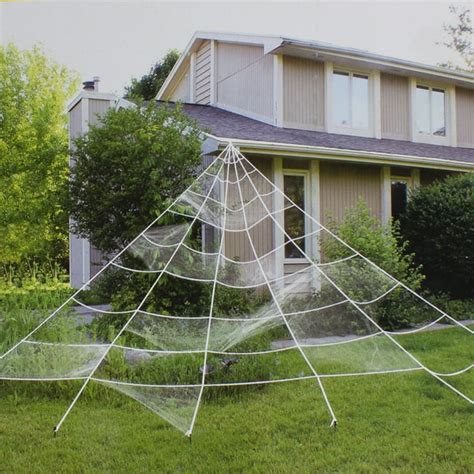 9.8' Giant White Outdoor Spider Web Halloween Decoration - Walmart.com - Walmart.com