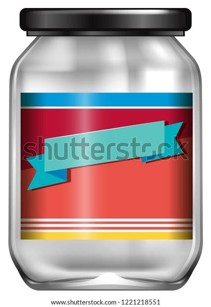 Empty Jar Label Illustration Stock Vector (Royalty Free) 1221218551 | Shutterstock