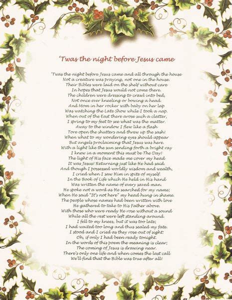 Twas The Night Before Jesus Came Free Printable - prntbl.concejomunicipaldechinu.gov.co