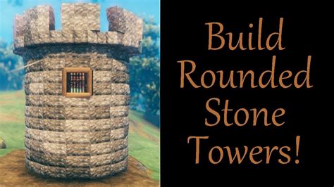 How to Make a Rounded Stone Castle Tower in Valheim - Game videos