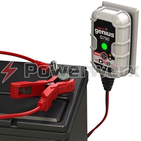 NOCO Genius G750 6V/12V 750mA Amp Smart Battery Charger and Maintainer ...