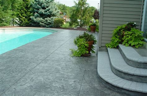 stamped concrete pool deck – Decorative Stamped Concrete Inspirations in 2020