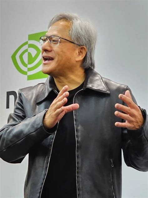 NVIDIA CEO Jensen Huang Black Leather Jacket