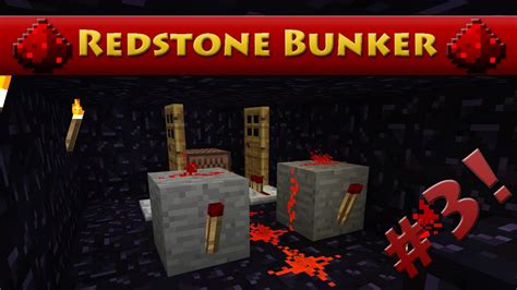 Minecraft Redstone Bunker - Episode 3 - Door Alarm! (HD) - YouTube