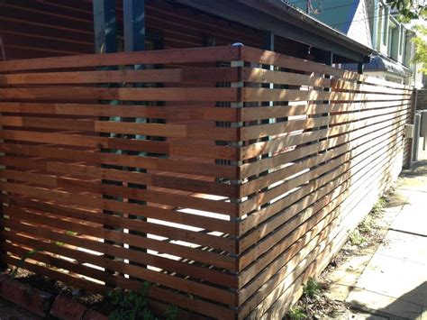 Privacy Screens - Horizontal Slats | Sydney Fence Builders