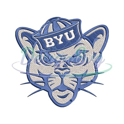 BYU Cougars Mascot Embroidery Design Png - DesignSVG