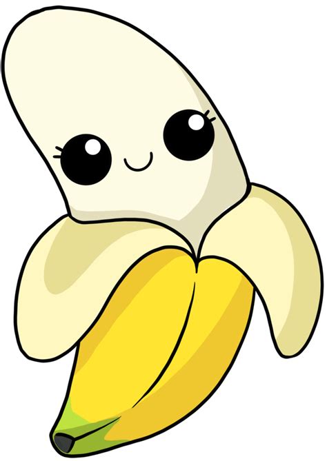 cute and smile cartoon fruit colorful character banana 9584950 PNG