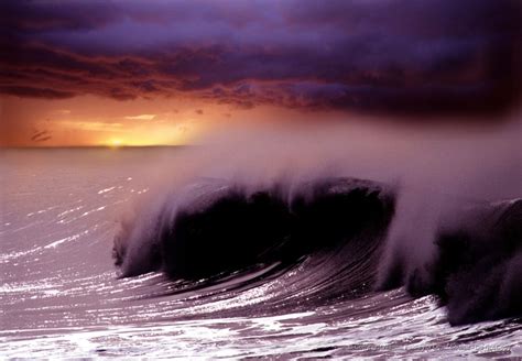 Ocean storm, along with sunset. | Ocean storm, Storm pictures, Ocean