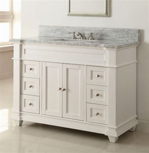 Stunning 54 Inch Bathroom Vanity Single Sink Portrait - HOME SWEET HOME