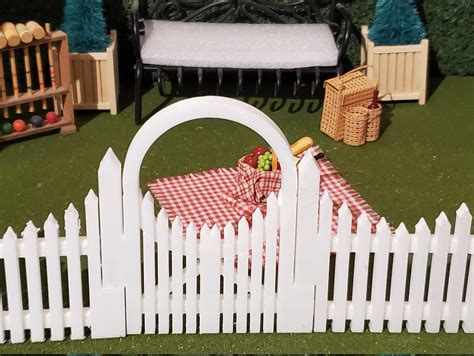 White Picket Fence, Miniature Garden Fence,fairy Garden Fence,3d Printed - Etsy