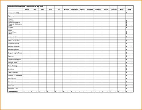 small business expense spreadsheet — db-excel.com