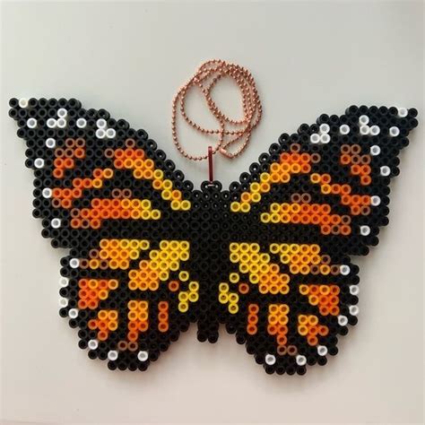 Perler Bead Butterfly Perler Bead Art Perler Beads Designs Perler ...