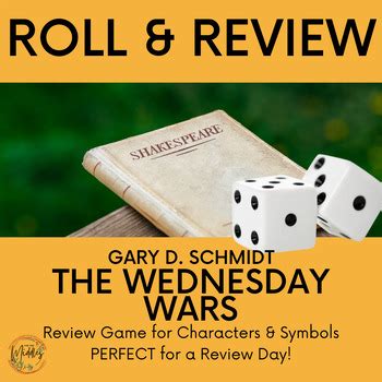 Roll & Relate: The Wednesday Wars | Characters, Events, & Symbols Activity!