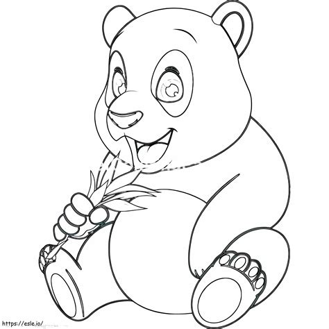 Normal Panda coloring page