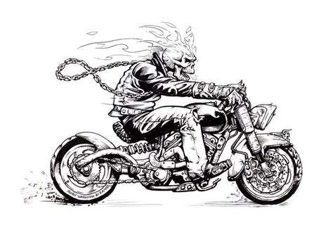 skeleton riding a motorcycle - Google Search | tattoos | Pinterest | Motorcycles, Skeletons and ...