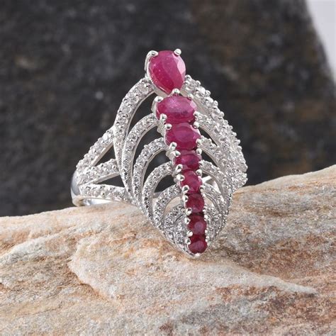 108 best images about Ruby Jewelry on Pinterest | Sterling silver rings, Overlays and White topaz