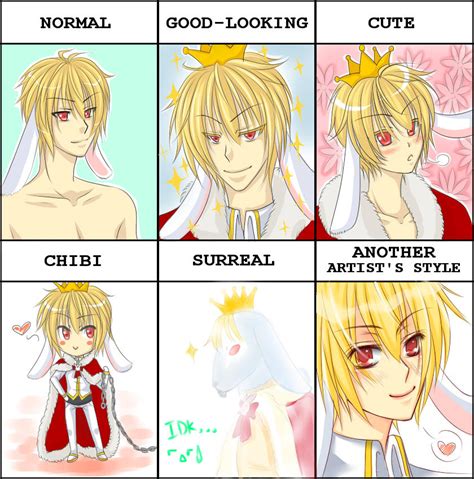 Style Meme: White Bunny Prince by Shishi-The-Lozer on DeviantArt