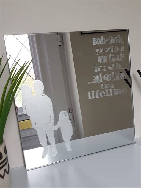 Personalised etched mirror | Etsy