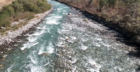 Drone View of a Flowing River Free Stock Video Footage, Royalty-Free 4K & HD Video Clip