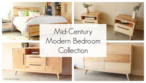 DIY Matching Mid Century Modern Bedroom Set - Woodshop Diaries