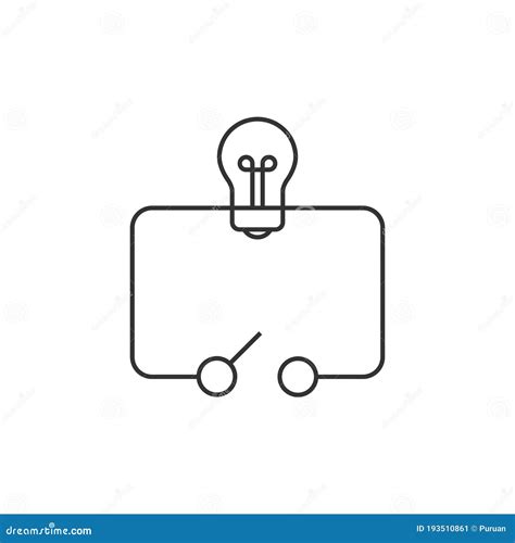 Outline Icon - Switch Diagram Stock Vector - Illustration of charge, engineering: 193510861