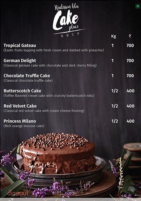 Menu of The Cake Place, Ambawadi, Ahmedabad | Dineout discovery