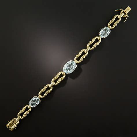 Vintage 1960s Aquamarine Bracelet