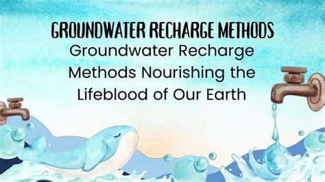 PPT - Groundwater Recharge Methods Nourishing the Lifeblood of Our ...