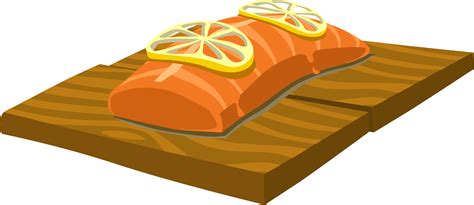 Clipart food cedar plank salmon image #21408