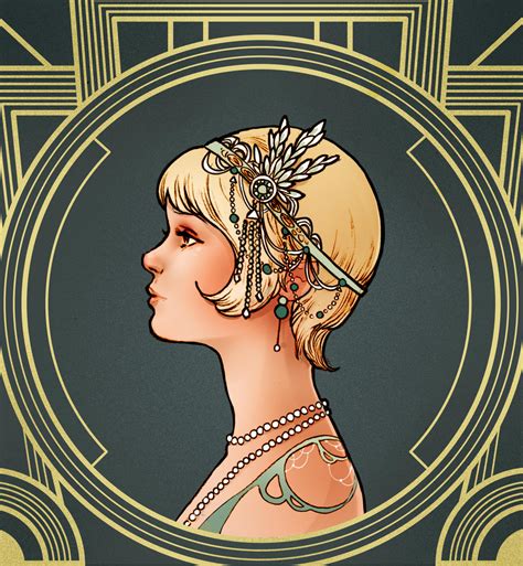 Daisy Buchanan | The Great Gatsby art deco by SimonaBonafiniDA on ...