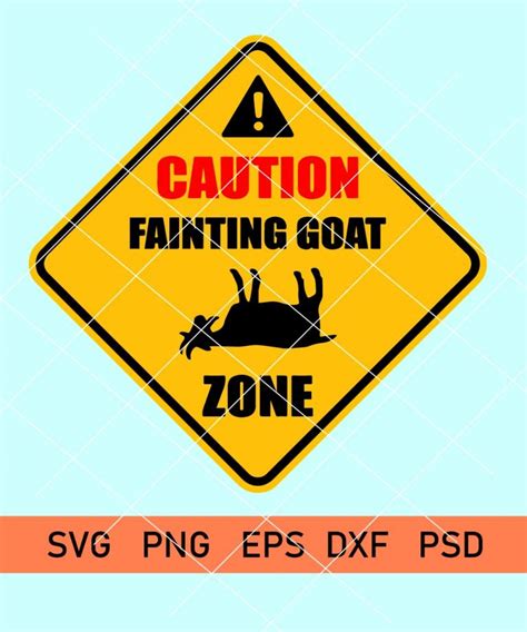 Funny Fainting Goat SVG, Caution faiting goat svg, Goat Lover SVG - Svg Hubs