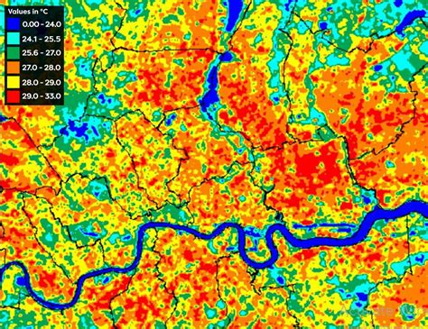 Remote sensing of London’s urban heat island - Geospatial Insight