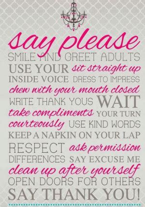 Etiquette Quotes. QuotesGram