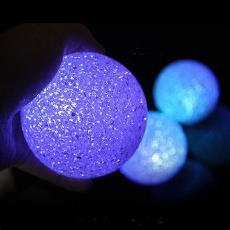 New 7 Colors Changing LED Crystal Ball Night Light Magic Room Wedding Decor Lamp | eBay