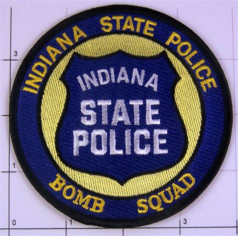 Indiana State Police Bomb Squad Shield Badge Color Patch – VolkSStorm.com