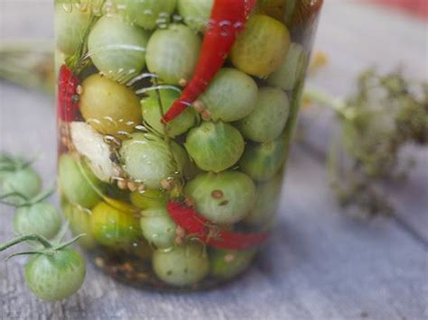 Lacto-Fermented Green-Cherry Tomato Pickles - Texas Titos