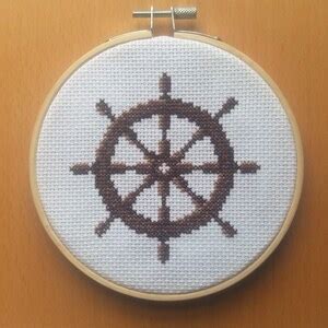 Nautical Cross Stitch Patterns PDF Instant Download, 5 Patterns Beginners Counted Cross Stitch ...