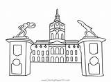 Berlin Germany Coloring Page For Kids  Free Printable sketch template