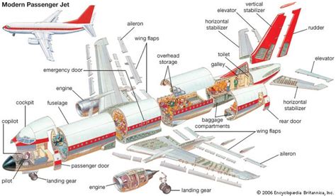 An illustration shows cross sections of a Boeing 737 passenger jet. | Aircraft parts, Aircraft ...