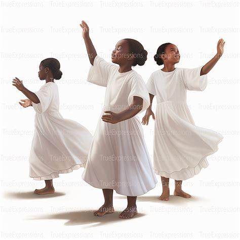 Young Praise Dancers Printable AI Christian Faith Church - Etsy