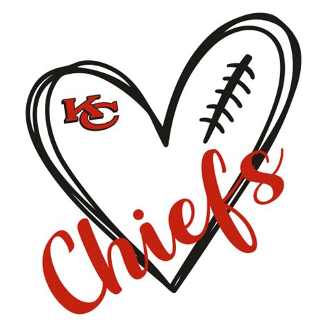 Kansas City Chiefs Logo SVG | Kansas City Chiefs Heart svg cut file ...