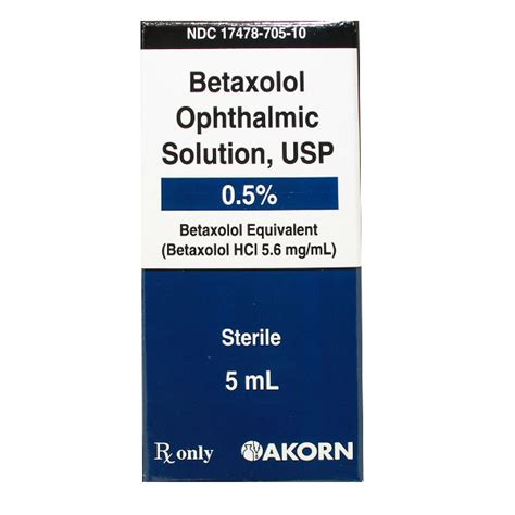 BETAXOLOL OPHTH SOL. 0.5% - RX Products